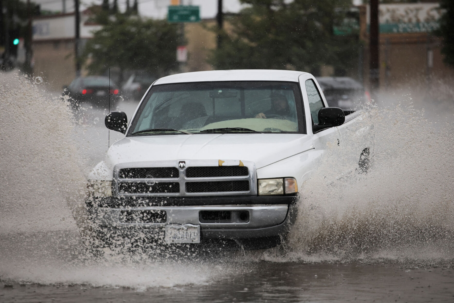Rare October storm brings heavy rain and threat of mudslides to Southern California